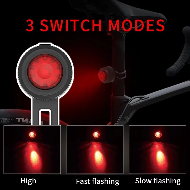 

Bicycle Taillight LED Cycling Warning Light Safety Flashlight Bike Rear Lantern USB Rechargeable Waterproof Bike Tail Light Lamp