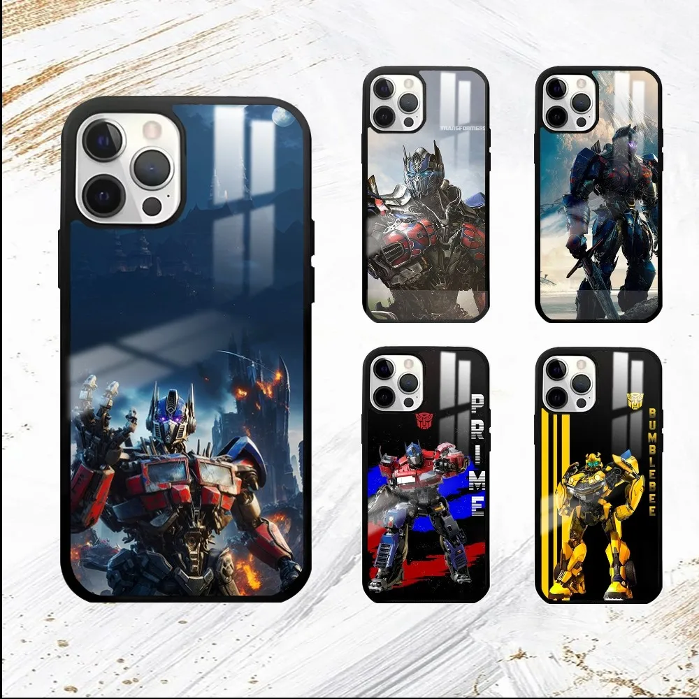 Autobot T-Transformers Phone Case For iPhone 16 15 14 13 12 11 Pro Max Plus Mini PC Fashion mirror phone case