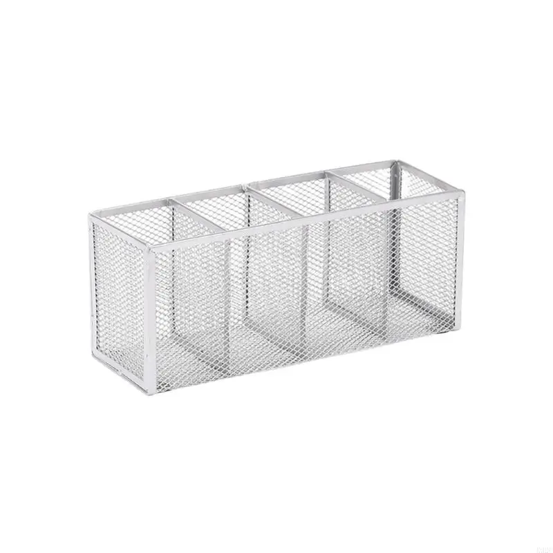 3 or 4 Compartments Pen Holders Large Capacity Desk Pencil Storage Box Pencil Holders Desk Accessories K92C