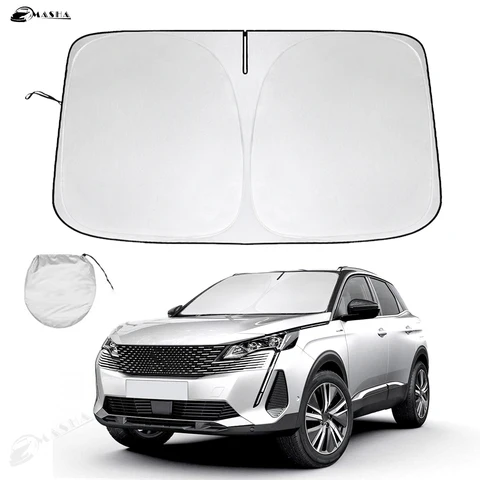 Солнцезащитный козырек на лобовое стекло для Peugeot 5008 2017- 2020 2021 2022 2023, солнцезащитный козырек на окно, защита от солнца, складные блоки, УФ-лучи