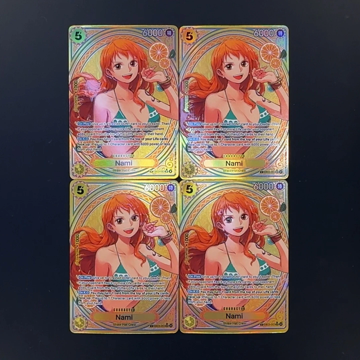 OPCG One Piece TCG EB03 Ensemble de hérosines SP Boa Robin Nami Vivi Perona Reiju Uta Tashigi Koala Cartes à collectionner texturées en feuille d'aluminium Anime