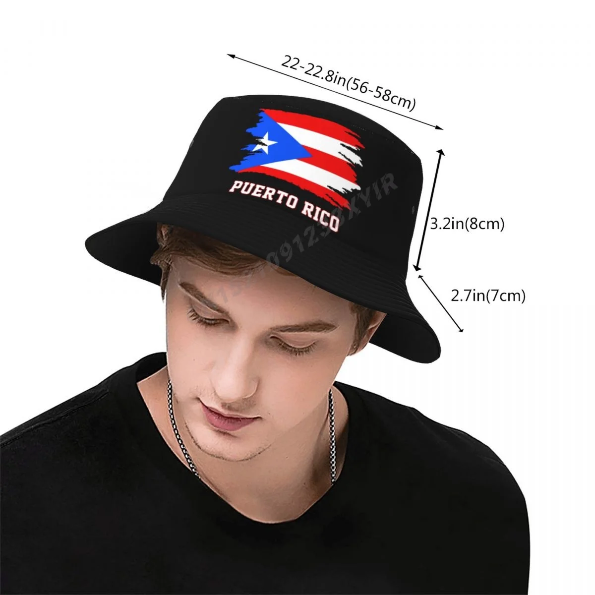 Bucket Hats Puerto Rico Flag Puerto Ricans Cool Fans Sun Shade Cool Outdoor Summer Fisherman Caps Fishing Hat