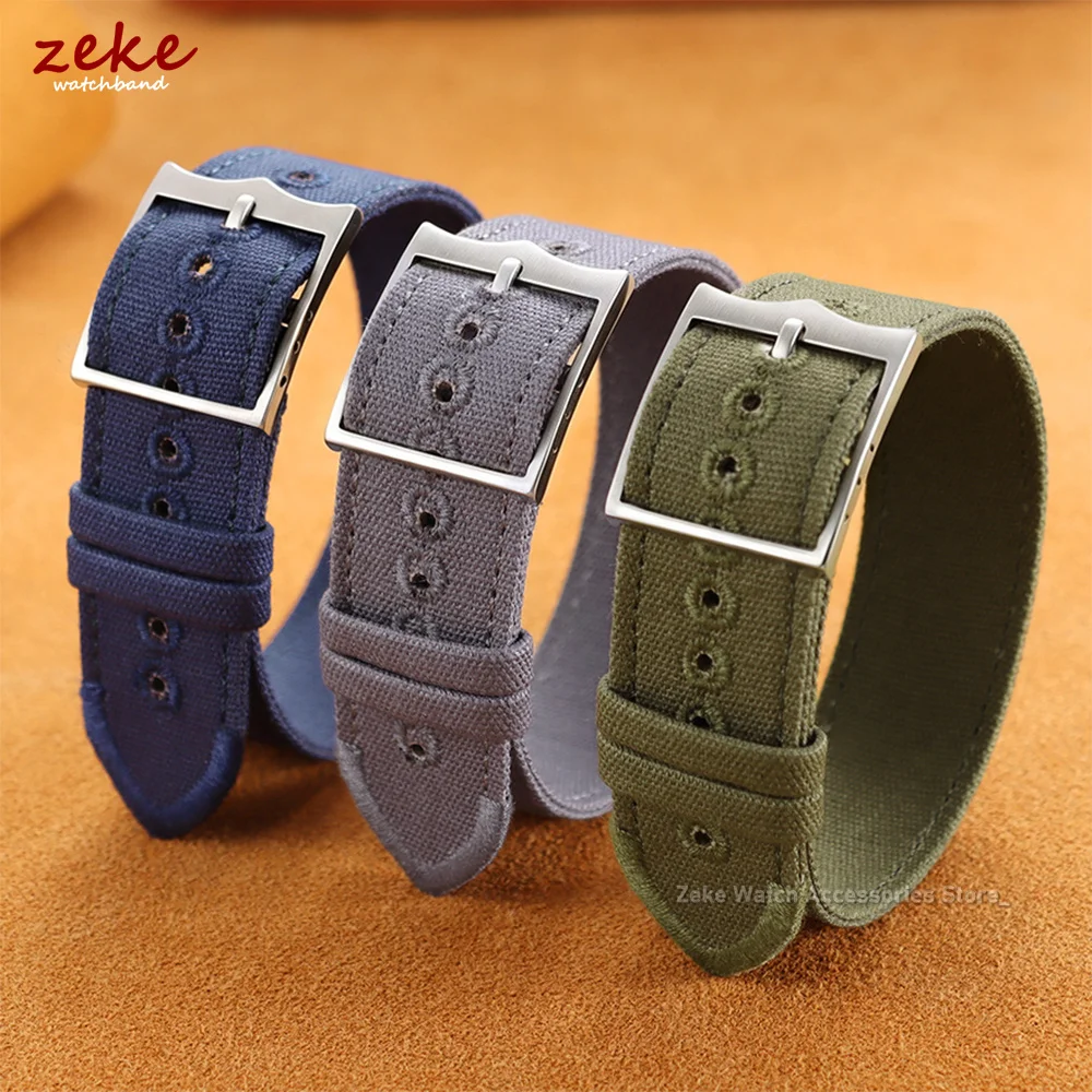 20mm 22mm Nylon Watch Strap Premium High Density Durable Fabric Braid Soft Nylon Watch Band Thicken Sports Wristband Accessories