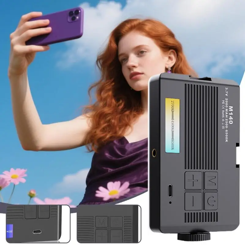 

Phone Selfie Light Adjustable Brightness Selfie Lamp Built-in 96 LEDs Camera Fill Lamp For Laptop Computer Makeup Vlogging