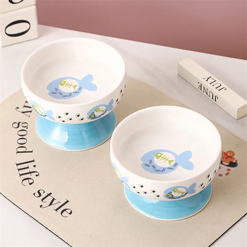 

Черная миска для кошек, поилка для кошек, кормушка для корма для щенков, керамические миски для кошек, миски для собак, противоударные товары для домашних животных