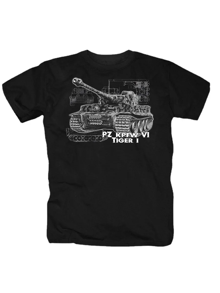 Tiger Tank Honour German Reich Army T-Shirt Cotton O-Neck Short Sleeve Men's T Shirt New Size S-3XL