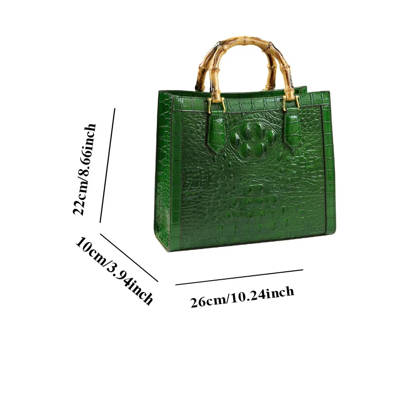 Luxury-border-patterned bag with texture, versatile tote bag middle-aged mothers, high-end handbag,