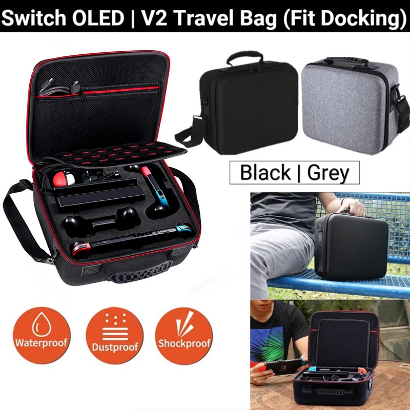 

Nintendo Switch OLED Bag / Switch V2 Hard Shell Carrying Case EVA Protective Travel Case Storage Bag Console & Docking 4.9 841