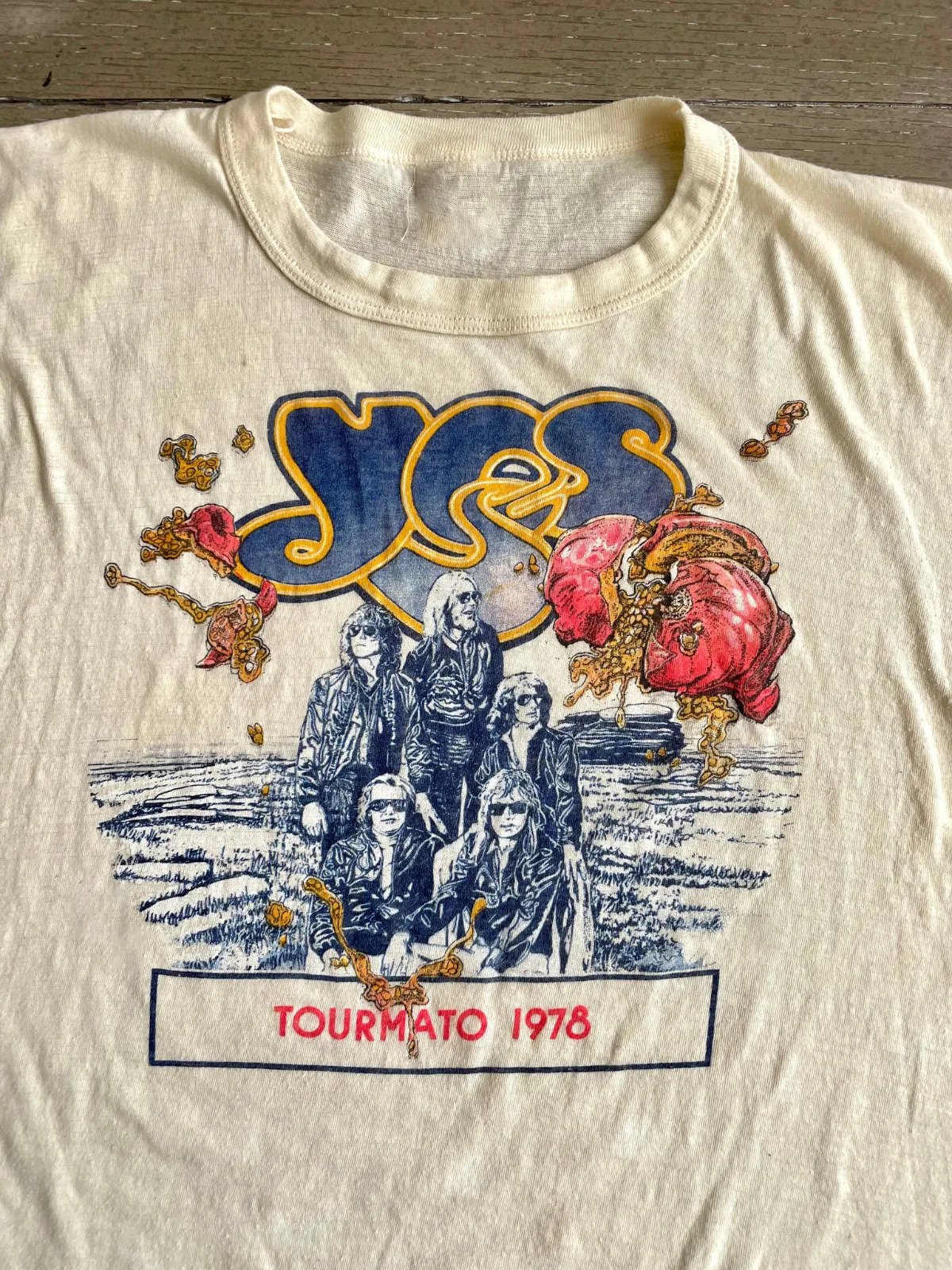 

Подарочная футболка Yes Band tormato Tour унисекс, хлопковая рубашка, полный размер, PR359