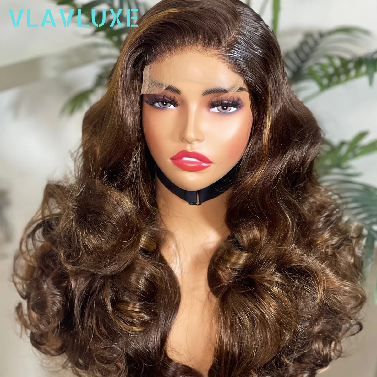 

400 Density Bouncy Curly 4/27 Colored Glueless Wigs 13x6 HD Lace Frontal Wig 100% Human Hair Preplucked Wear And Go HD Lace Wig