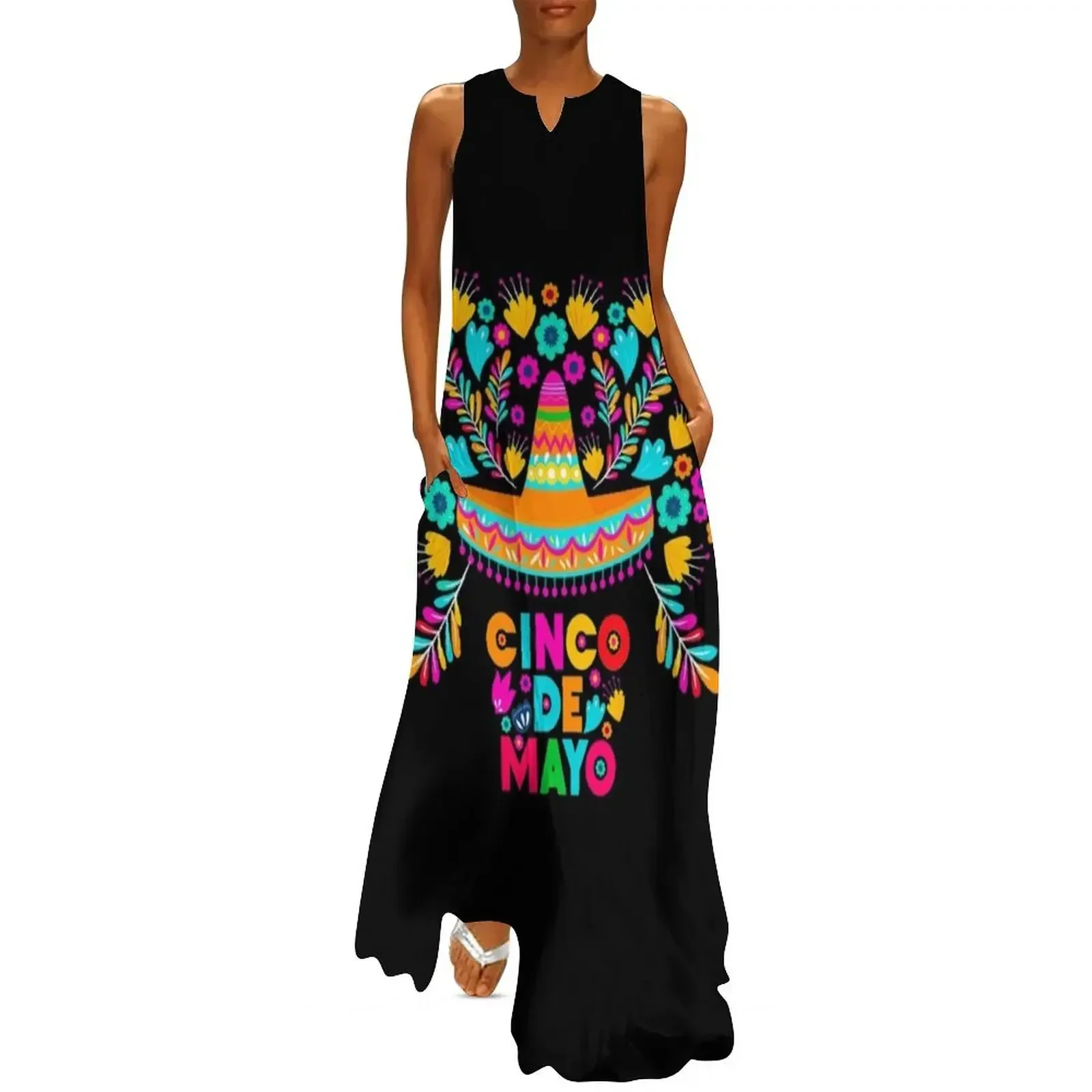 

Happy Cinco De Mayo Long Dress elegant party dress for women 2025 women's summer jumpsuit dresses for womens Dress