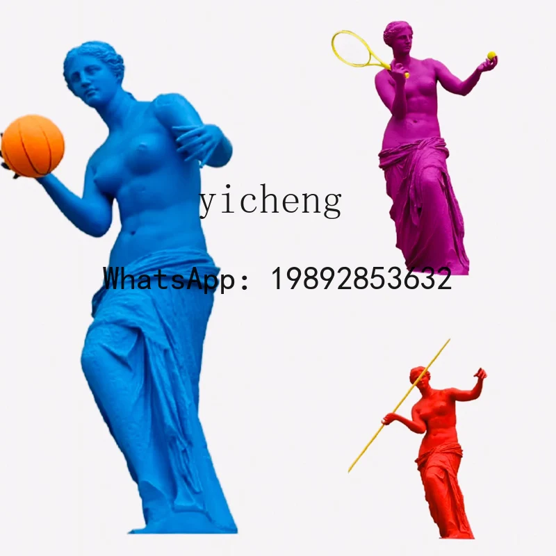 

XX Venus Decorative Ornament Large Sculpture Tennis Boxing Basketball Sports Shape luxury home decor