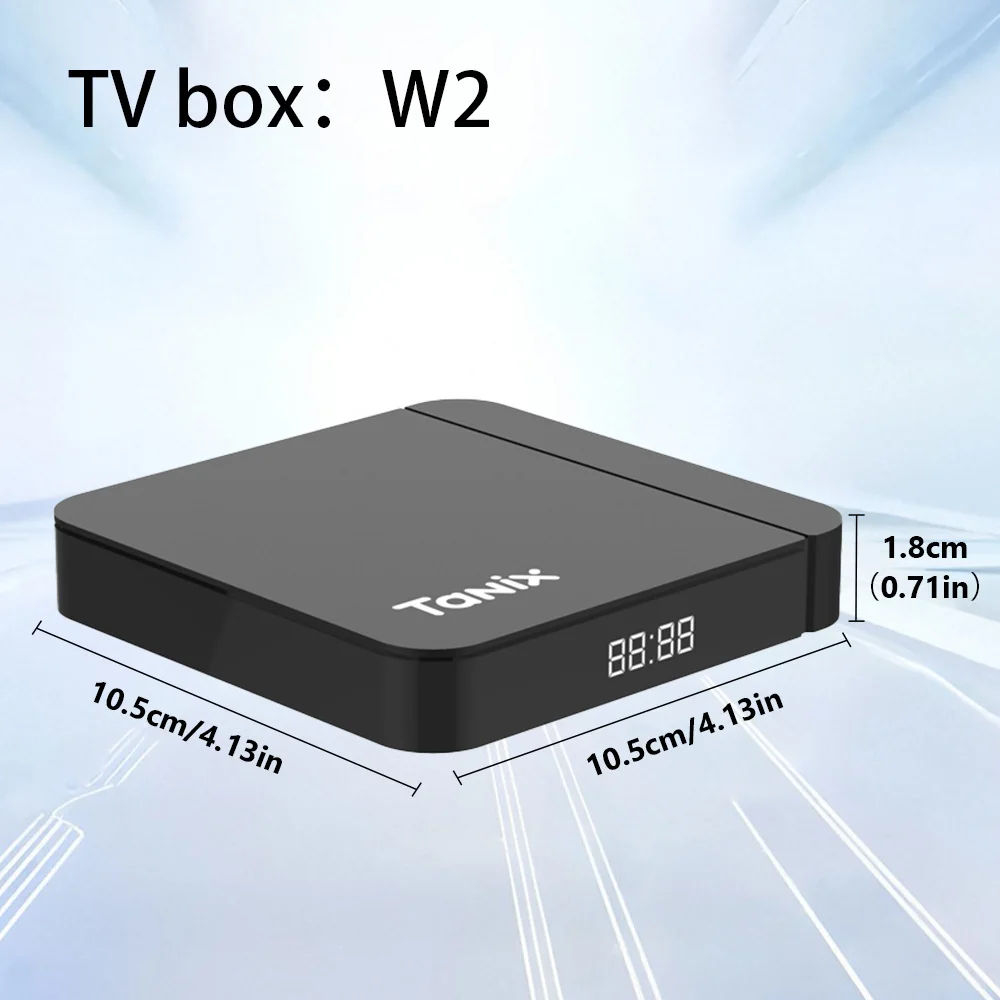 Tanix W2 Android 11 TV-Box Amlogic S905W2 4G/64G AV1 BT TVBOX 2,4G&5G Dual Wifi 4K HD Set-Top-Box Media Player 2G/16G oder Fernbedienung