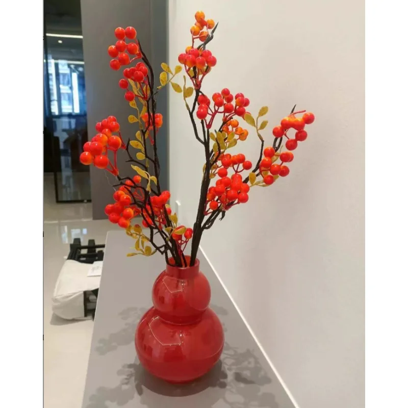 Creative Small Vase Handicraft Calabash Glass Vases Modern Home Decoration Table Decor Glasses for Decorative Plants