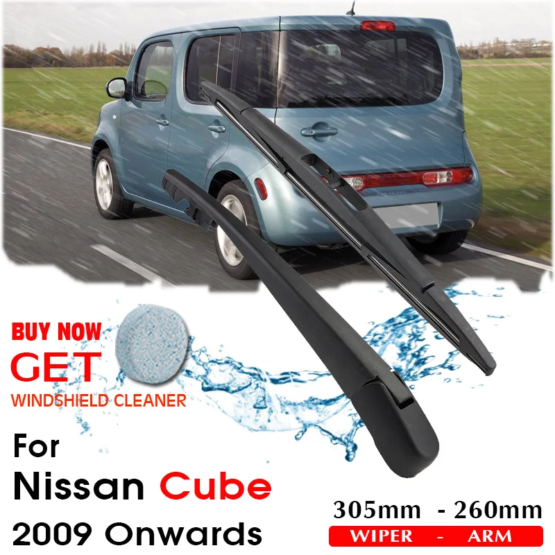 Car Wiper Blade Rear Back Window Windscreen Windshield Wipers For Nissan Cube Hatchback 305 mm 2009 Onwards Auto Accessories