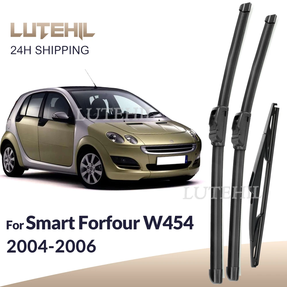 

For Smart Forfour W454 2004-2006 2005 Wiper Front & Rear Wiper Blades Windshield Windscreen Window Brushes 26"+18"+14"