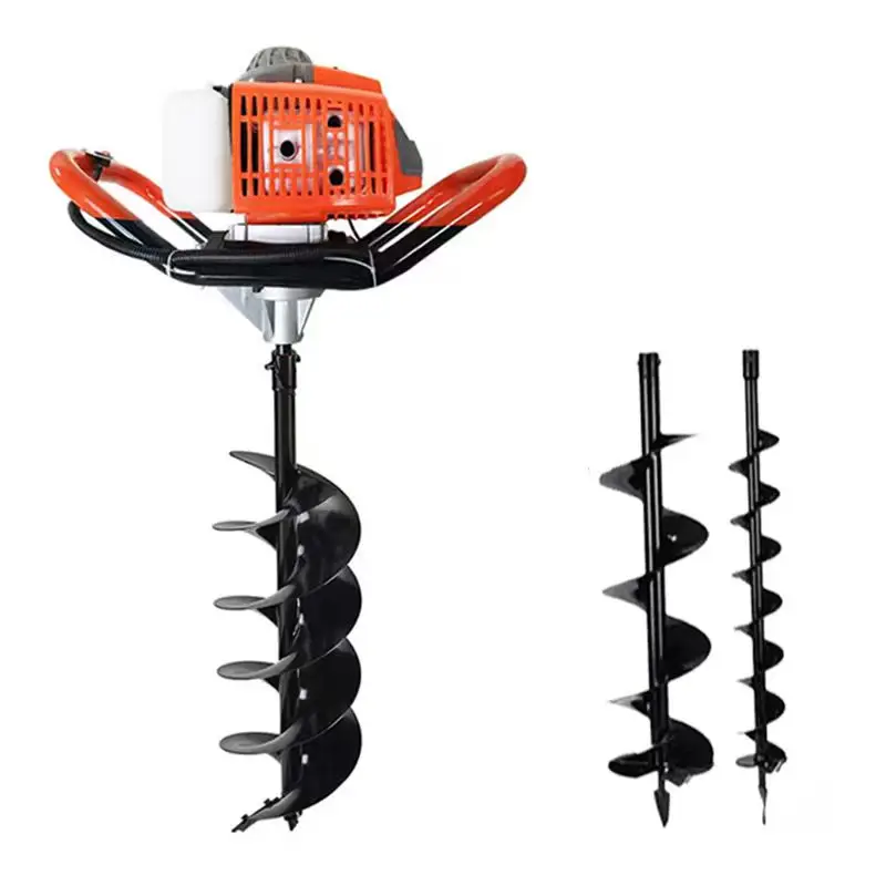 Portable Engine Driven Digging Soil Hole Maker Manual Multi Spindle Water Well Drilling Machine