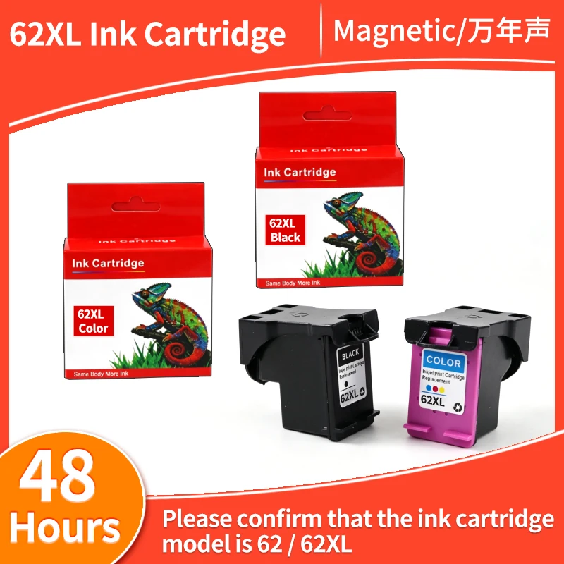 62XL Ink Cartridge Replacement Compatible for HP 62XL 62 XL OfficeJet 5540 5640 7640 5646 5541 5740 5742 5745 200 250 Printer