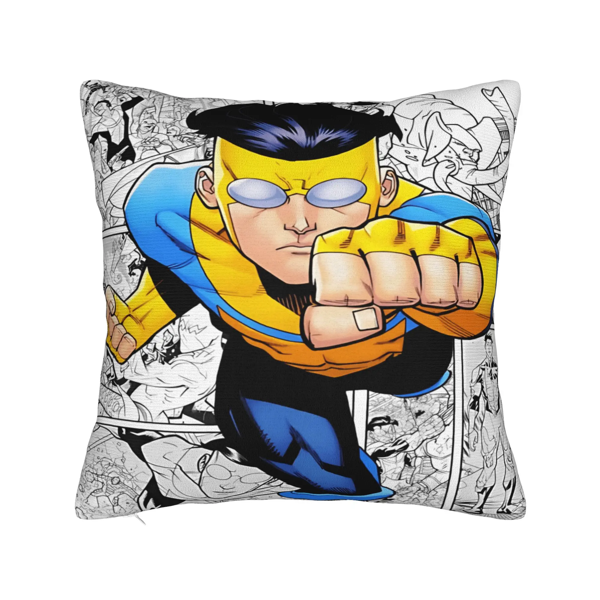 Comic I-Invincible Hero Pillowcases  Novelty Pillow Case For Sofa Car Home Decor Print Pillow Cover