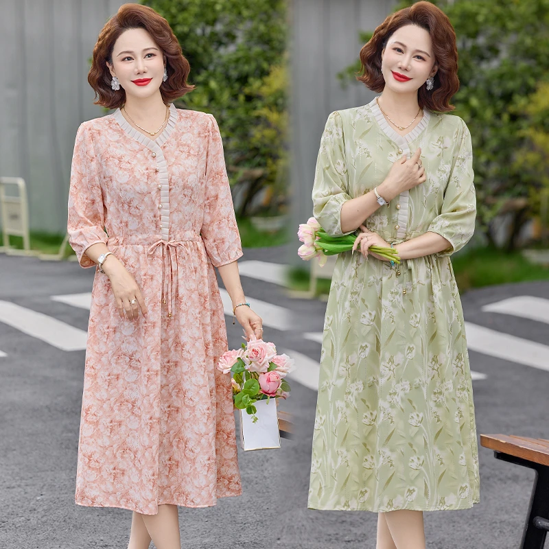 vestiti eleganti abito lungo a fiori zara