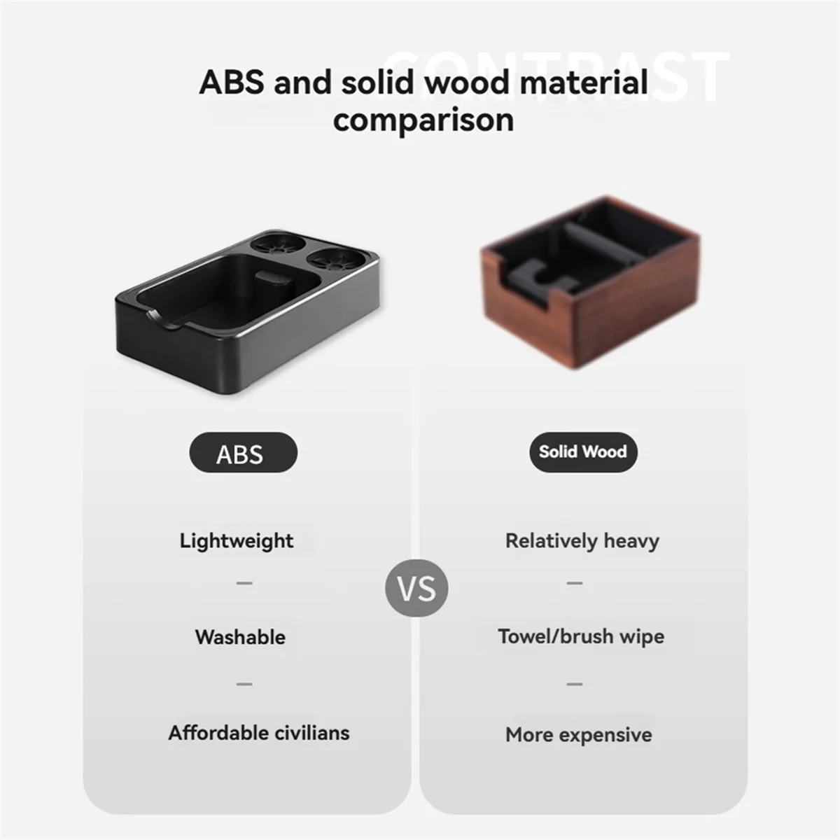 Estación de compactación de Espresso, caja organizadora de Espresso, soporte de manipulación de filtro de café para herramientas de café de encimera, organizador