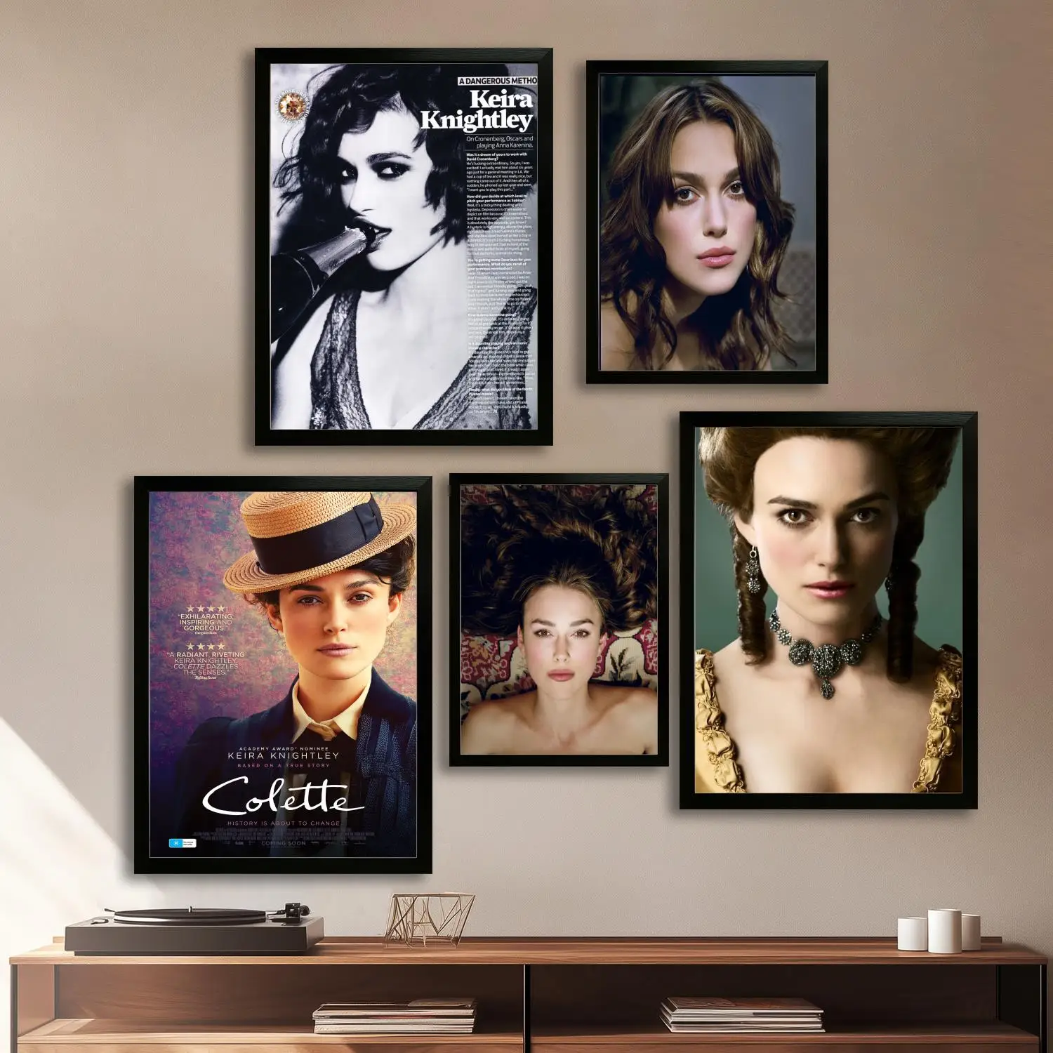 ملصق فني من قماش كيرا نايتلي، لوحة فنية جدارية، طباعة صور، عائلة حديثة، ديكور غرفة النوم، ملصقات، لوحة زخرفية #1