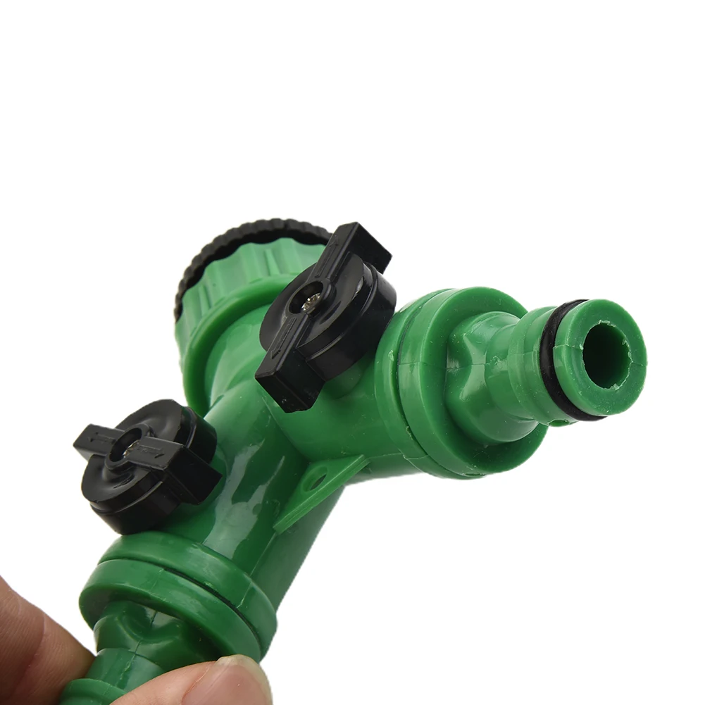 2 Outlet Garden for tap Splitter with Individual Flow Control Valves for Use with Standard 1/2 and 3/4 External Faucets