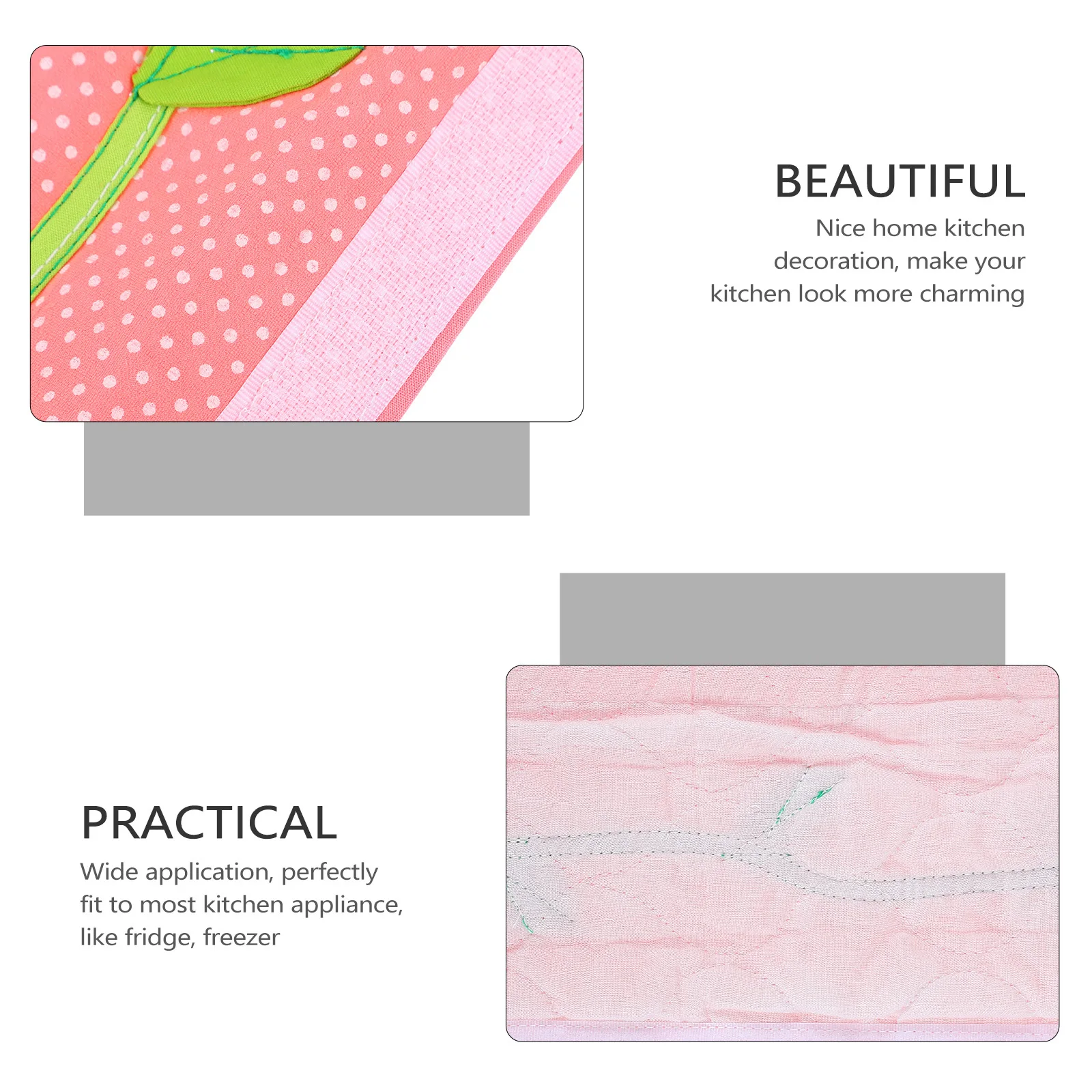 

2Pcs Refrigerator Handle Covers Protector Kitchen Appliance Door Handle Cover Protectors Anti Stain Fingerprint Oil Water