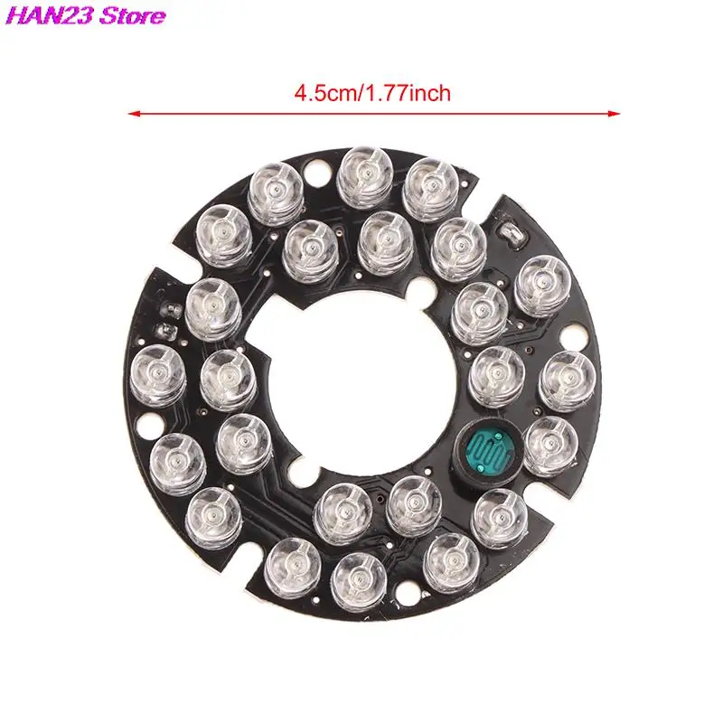 1PC 90 Degree CCTV Camera Accessories Infrared Light 24Grain Infrared LED Board For Surveillance Camera Night Vision