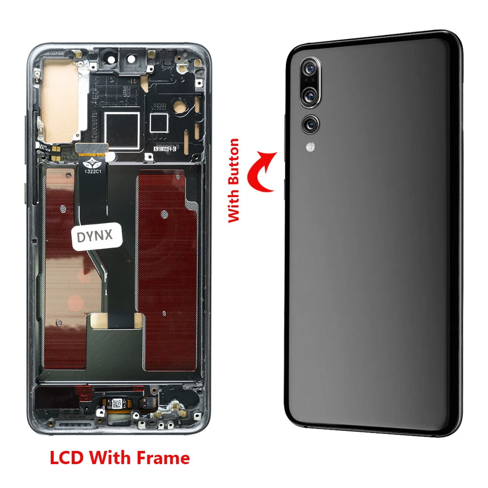 6.1\'\' For Huawei P20 Pro LCD Display OLED Touch Screen With Frame For Huawei P20 Pro CLT-L29 CLT-AL00 Display LCD Assembly