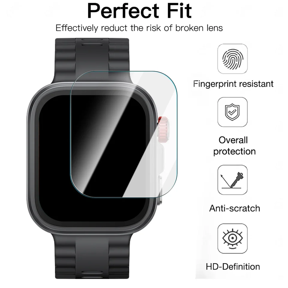 Vidrio Templado 9H Protector de Pantalla para Huawei Watch Fit 4 Pro, HD Transparente Anti Rayaduras Fácil Instalación Película de Vidrio, Cubierta Protectora para Smartwatch Accesorios de Repuesto 2