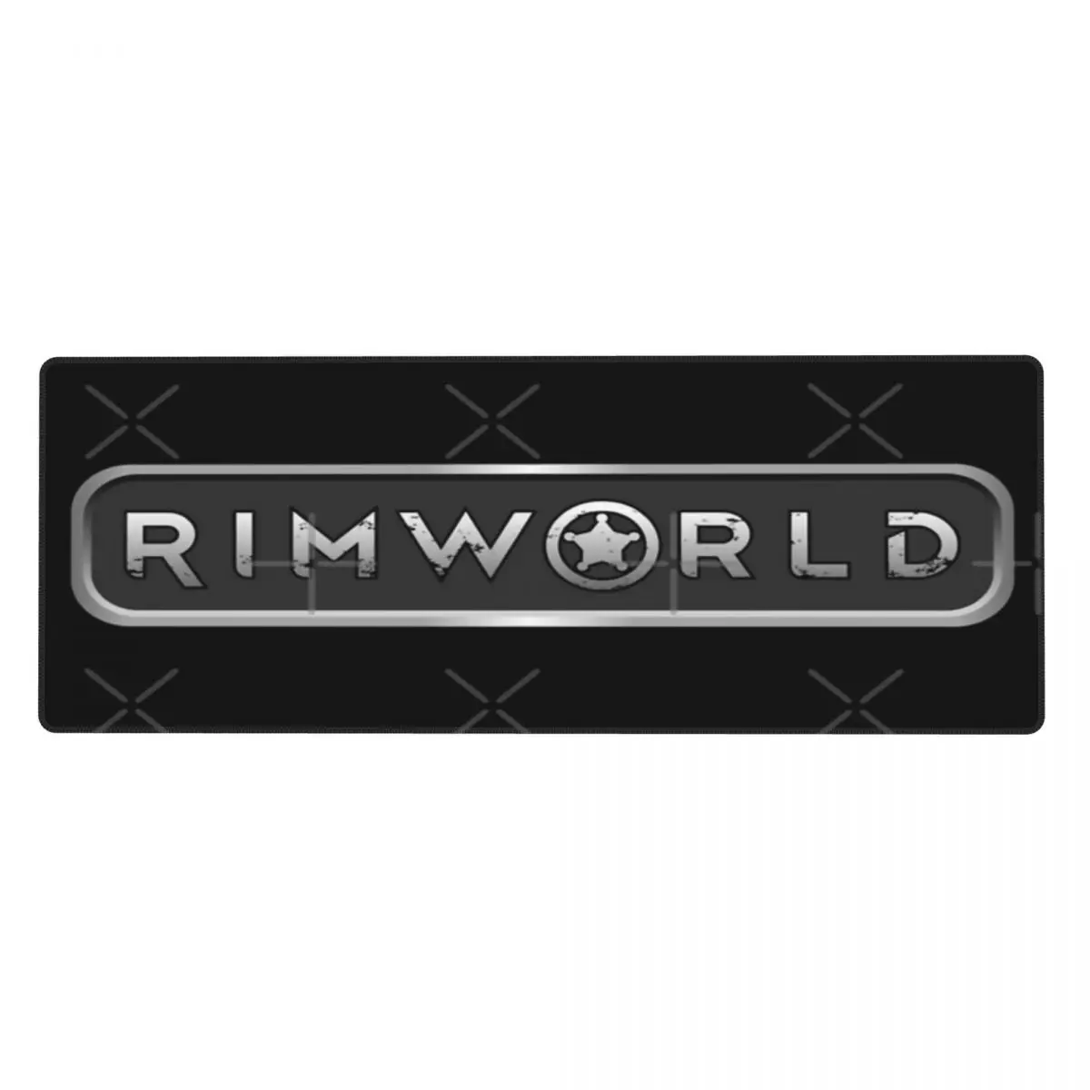 Rimworld Text Metal Boiler Plate Rubber Keyboard Pads