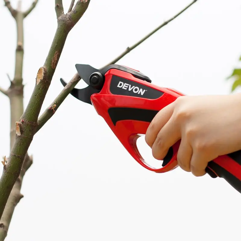 Cordless Battery 4v Manual Electric Pruning Shear Scissor Mini Cutter Tree Branch Trimmer Devon 8301