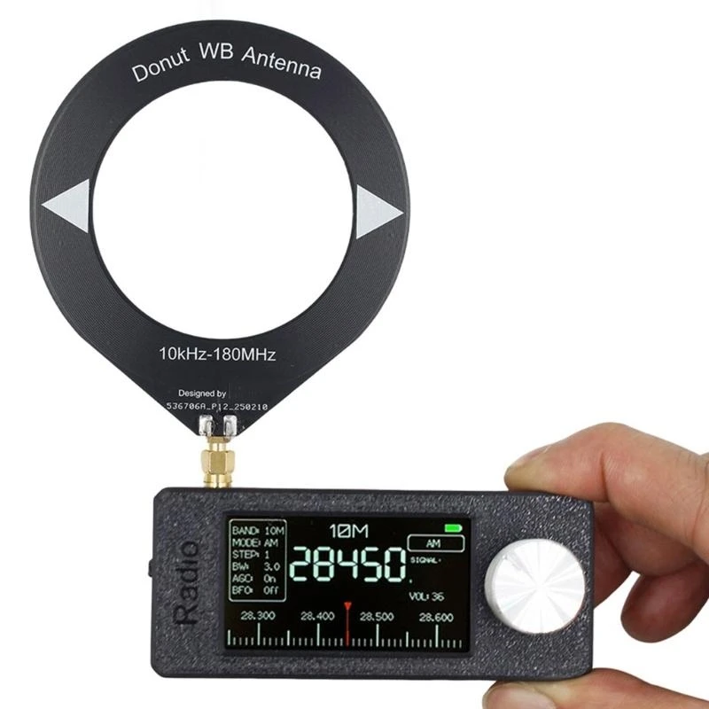 0.5-108MHz SI4732 MINI Pocket Radio Receiver مع شاشة 1.9 بوصة والهوائيات K1KF