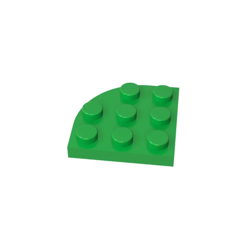 50 Stück Moc 30357 Runde Eckplatte 3x3 für Bausteine Teile DIY Lehrreiches Technik-Zubehör Geschenk Lehrreiches Spielzeug – Detail 8