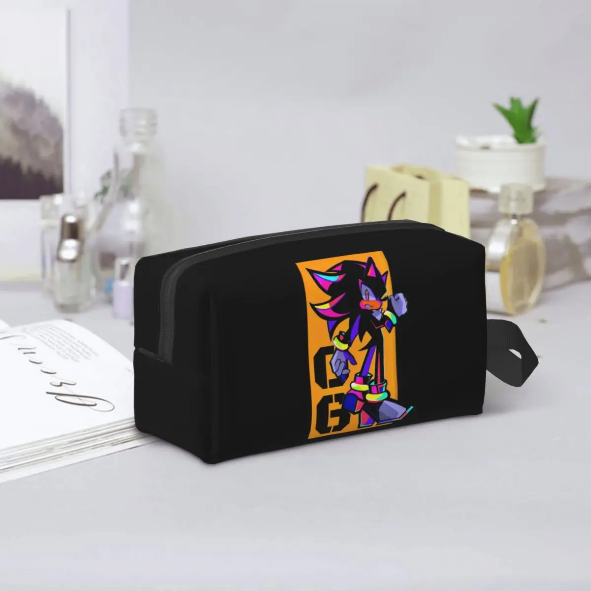 الظل القنفذ المرأة حقيبة مستحضرات التجميل السفر ماكياج المنظم الحقيبة أدوات الزينة تخزين Dopp عدة مقلمة