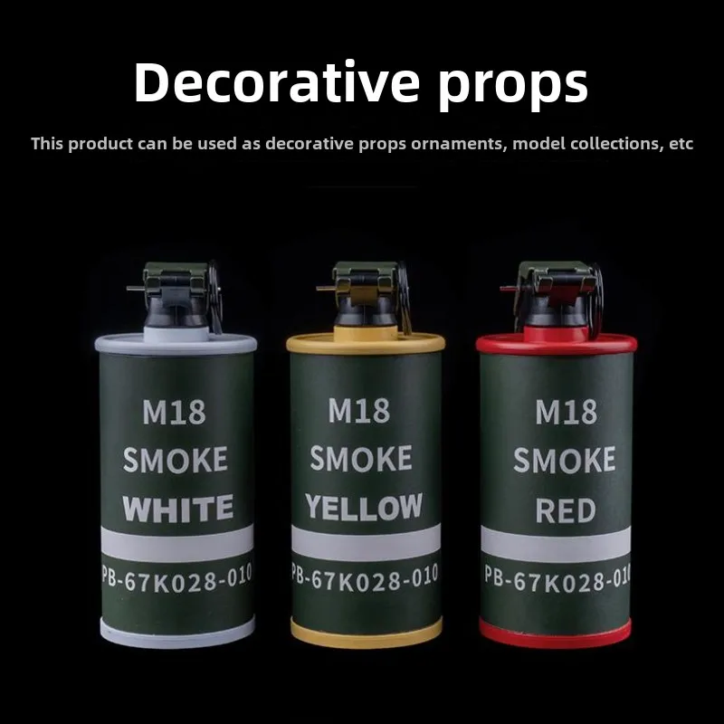 

Модель дымовой бомбы M18, тянущее кольцо, тактическая опора, металлическая банка для хранения для косплея, охотничье снаряжение на открытом воздухе, CS Game Decorativa Fun