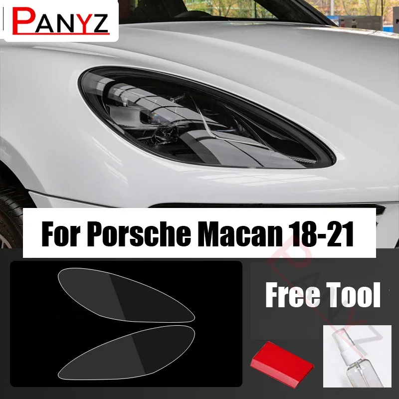 

ТПУ автомобильные передние фары пленка черненая/прозрачная защитная наклейка восстановление для Porsche Cayenne 2018-2021 аксессуары DIY