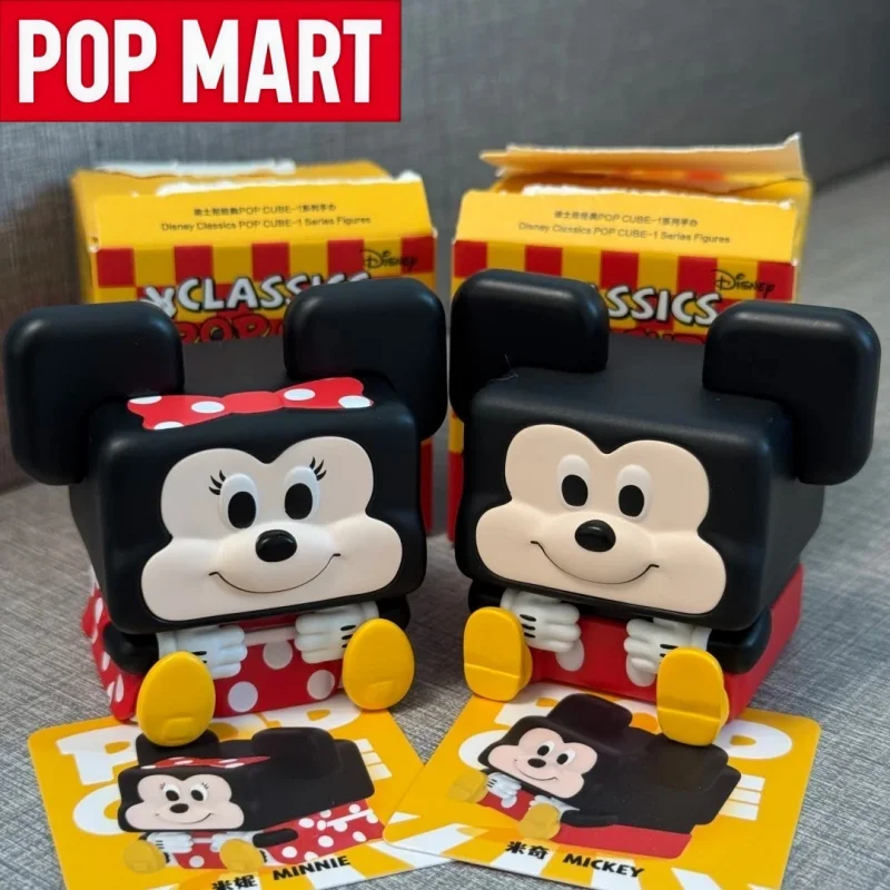

POP MART Disney series Classic POP CUBE1-2-3 Blind Box Collect Anime Figure Trendy toy Desktop Ornament Cute Girl Festival gift
