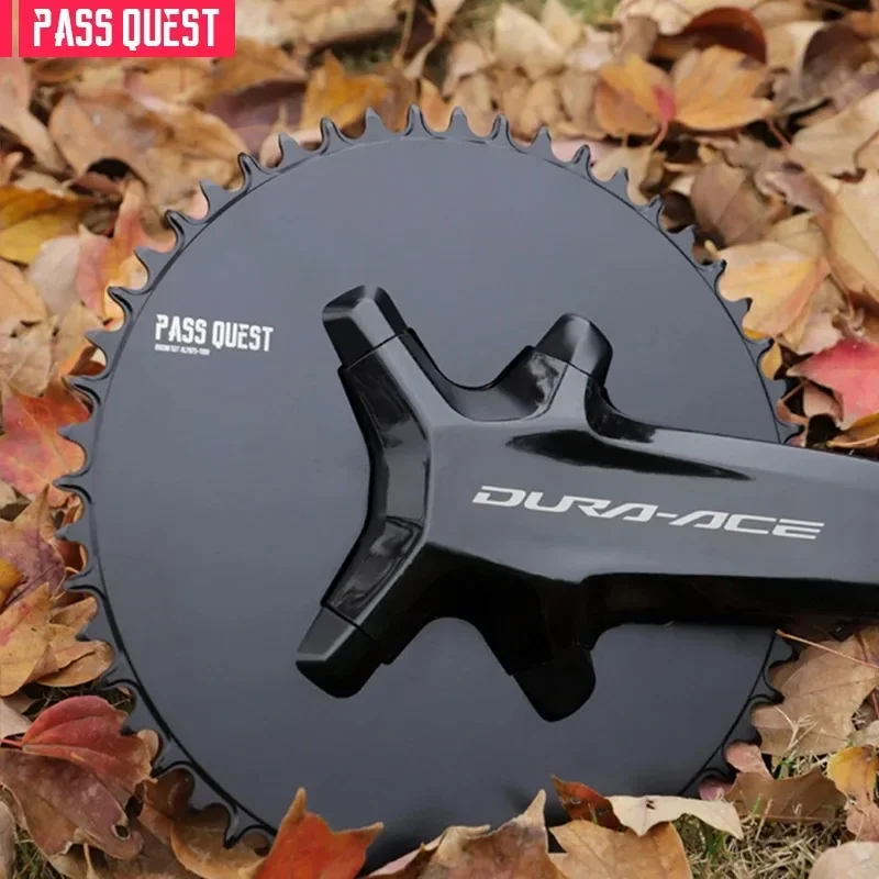 PASS QUEST 110BCD 4 Bolt 1x AERO Chainring for shimano DA9200 R9200 Narrow Wide Chainring 42T-60T 9/10/11/12S