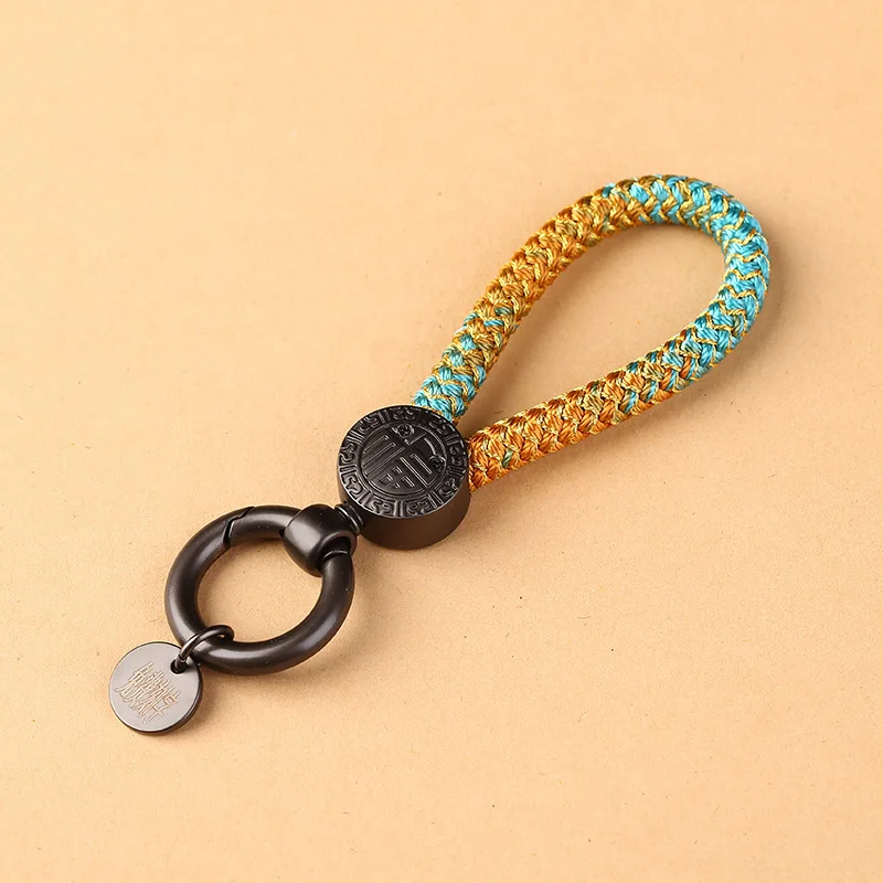 Qianli Jiangshan Figure Koi Hand Rope Metal Buckle Hand-Woven Boutique Dragon Scale Handstring Engravable Name Finished Product