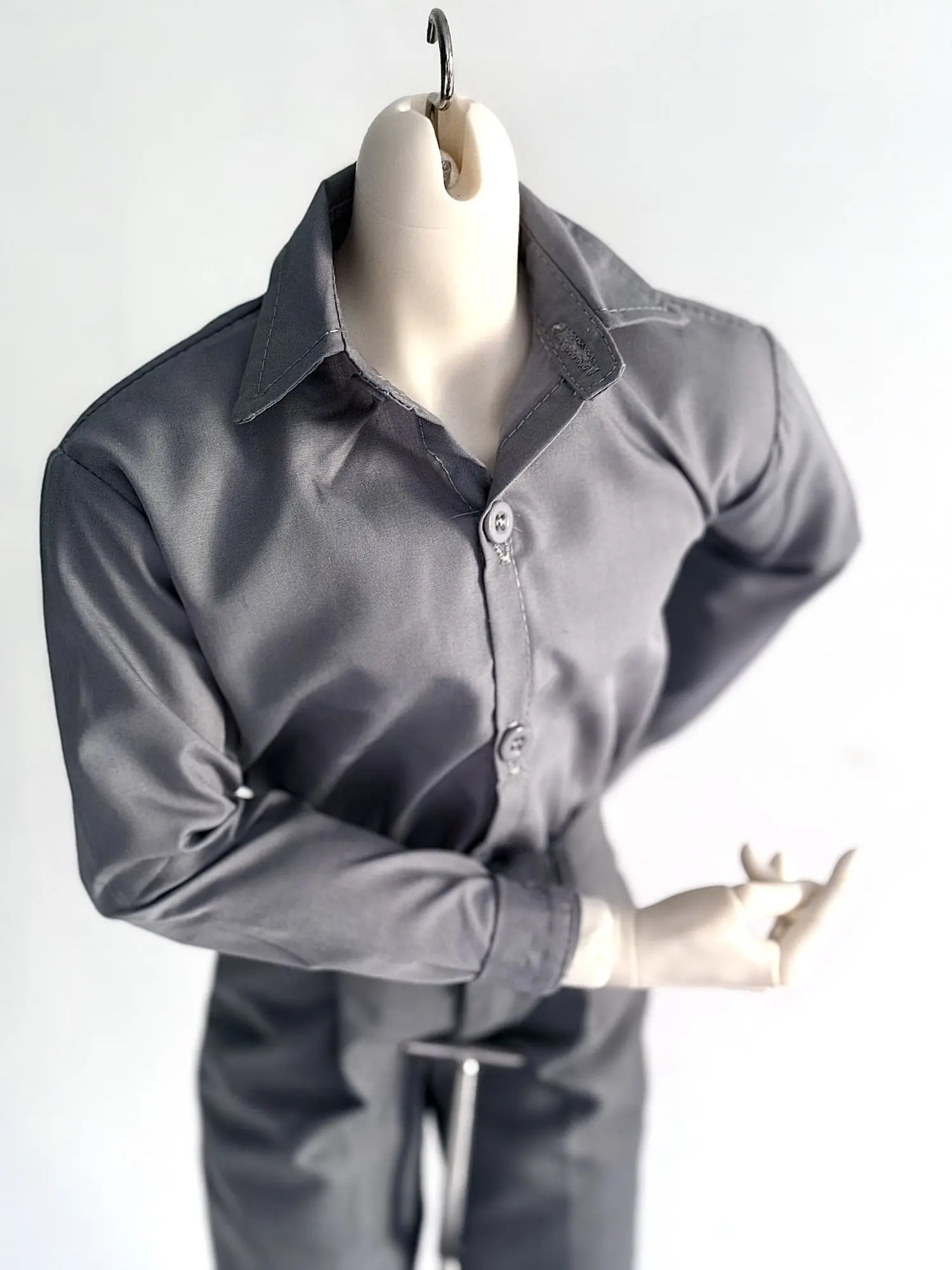 

Одежда для кукол 1/3 (75 см) BJD: бело-серая базовая рубашка с длинными рукавами, платье, игрушки для переодевания, подарок для игры в домик, аксессуары для кукол (кукла в комплект не входит)