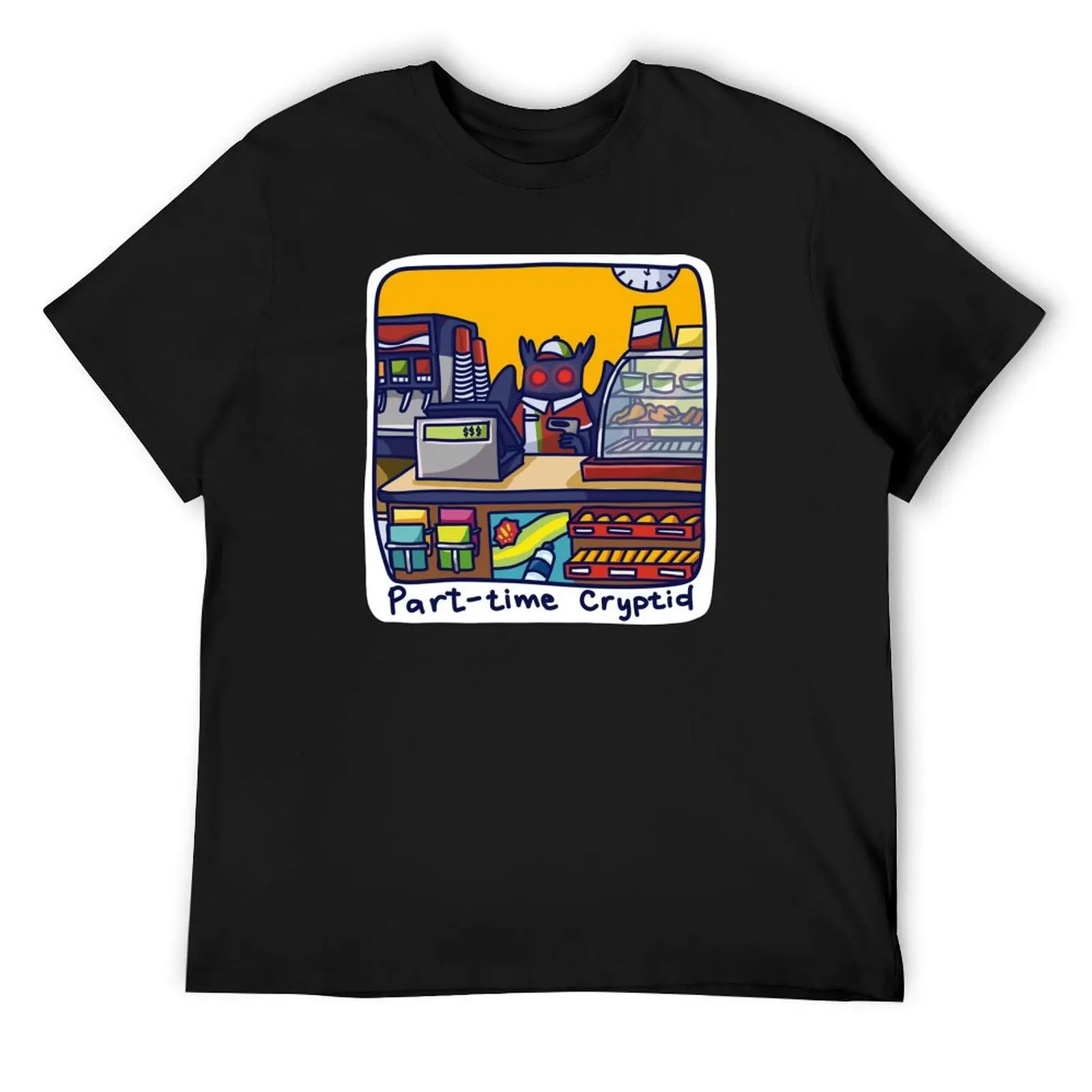 

Part-TIme Cryptid Mothman Konbini T-Shirt korean fashion funny gifts plus size clothes street wear men t shirts