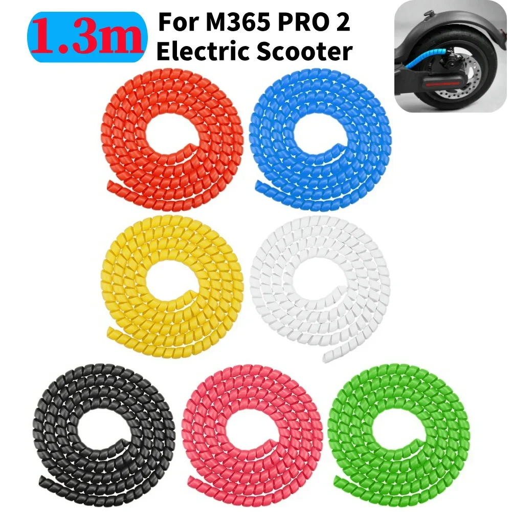 1.3m For M365 PRO 2 Electric Scooter Cable Tube Protector Cover Universal Electric Scooter Line Protector Cover Accessories