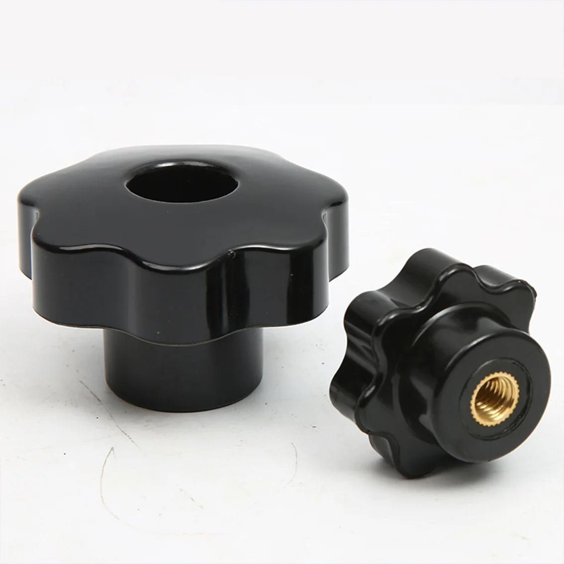 1-5Pcs M4-M16 Knob Head Thumb Nut Through Hole/Blind Hole Plum Handle Seven Star Handle Plastic Heat-resistant Bakelite Handle
