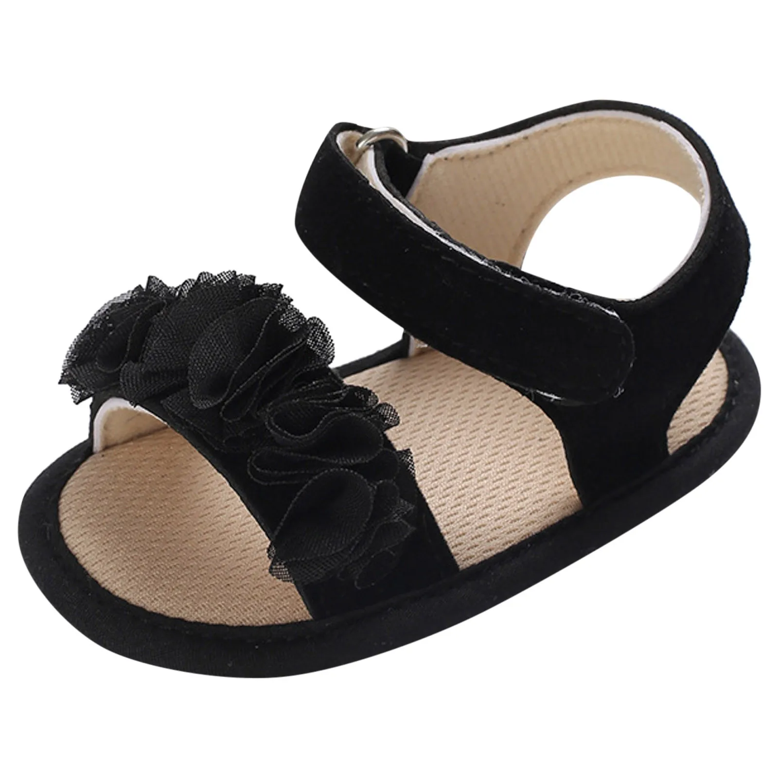 0-18 Monate Baby Mädchen süße Blumen Sandalen Sommer weiche Sohle flache Prinzessin Kleid Schuhe Säugling rutsch feste First Walker Schuhe