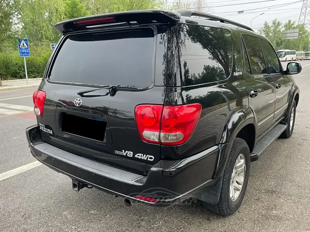 For 2001--2007 Toyota SEQUOIA Original with LED Lights Style High Quality ABS Plastic Unpainted Spoiler Trunk Boot Wing Spoiler