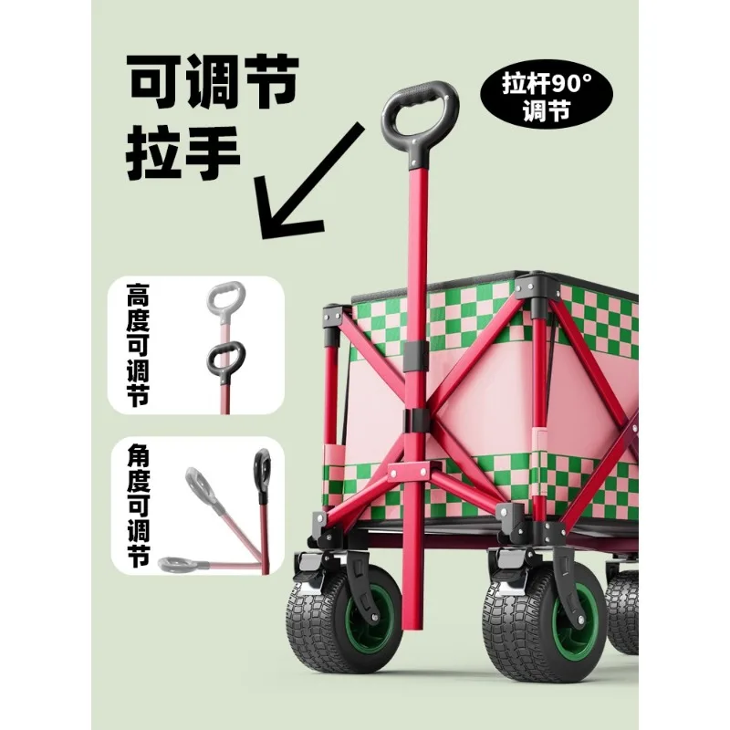 Outdoor Camper Car Camper Car Pushcart Foldable