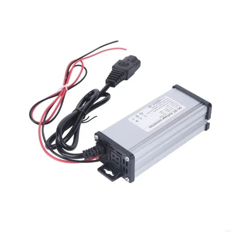 Fan Cooled Metal Shell Power Unit 36V to 96V In with 12V 20A Out for Electric 83CF