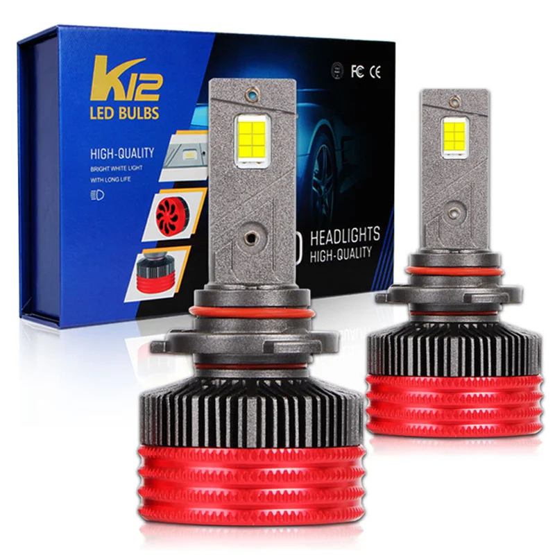 

K12 H4 LED Headlight Fog Lamps 120W 15000LM 12V For Car LED Headlamp H3 H7 H11 H1 9005 9006 9012 Error Free Auto Light Bulbs